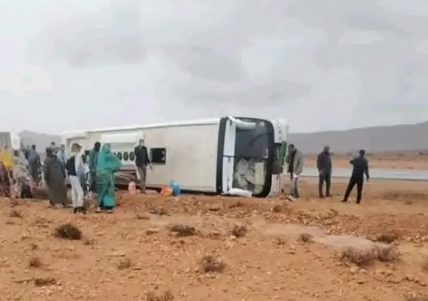 انقلاب حافلة للمسافرين يخلف عدة إصابات بإقليم كلميم