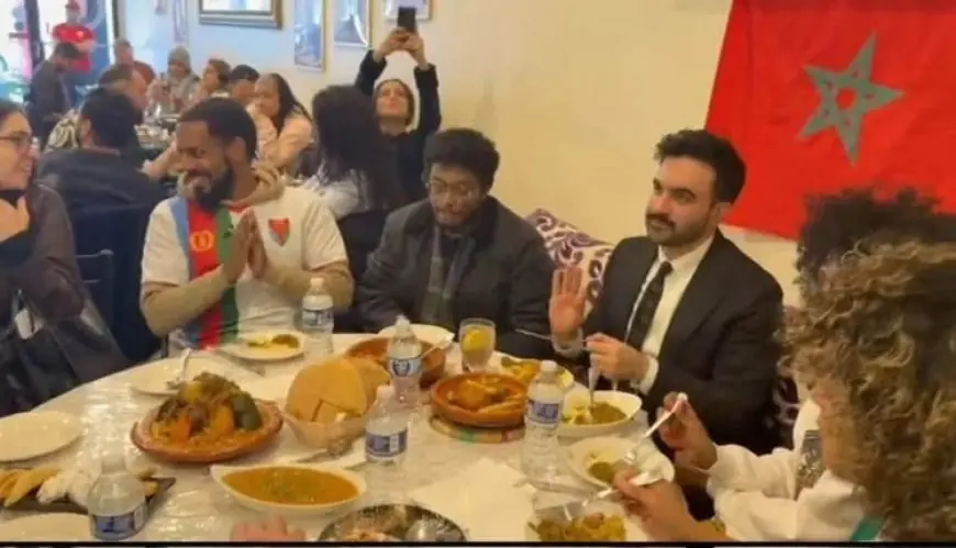 عمدة نيويورك زهران ممداني يتابع مباراة المغرب وجزر القمر وسط أجواء مغربية