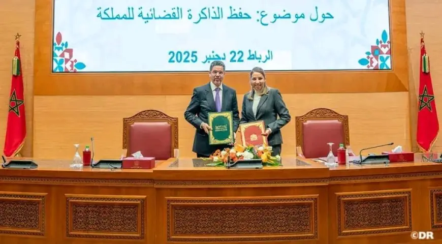 Accord-cadre de partenariat entre le Conseil supérieur du pouvoir judiciaire et l’institution Archives du Maroc pour la préservation de la mémoire judiciaire
