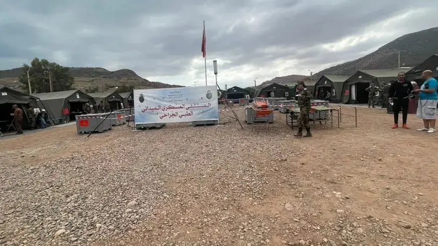 Midelt : Lancement des services de l’hôpital militaire de campagne à Tounfite pour faire face à la vague de froid
