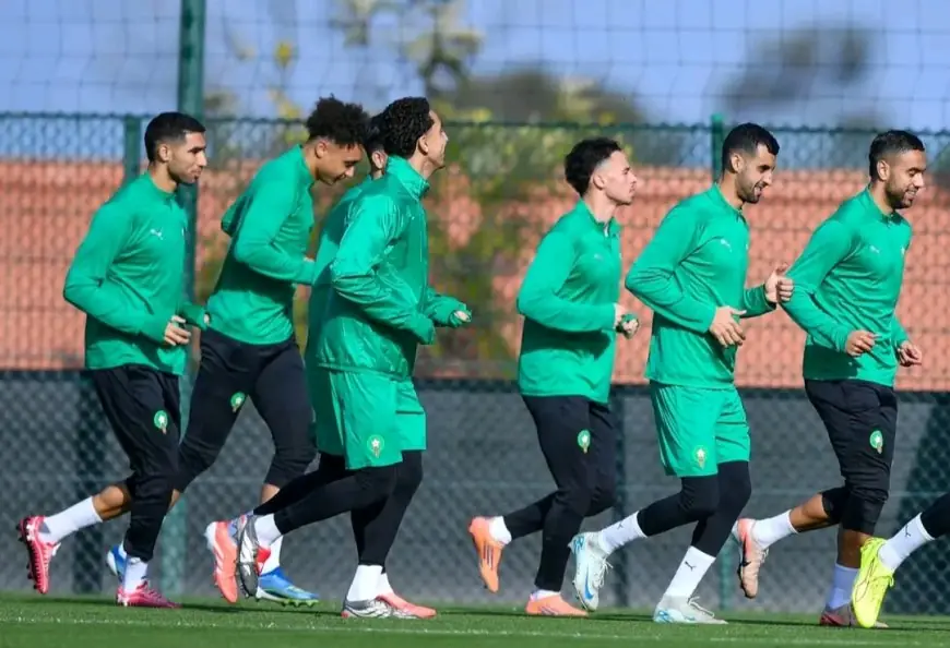 المنتخب المغربي يجري آخر حصة تدريبية اليوم قبل مواجهة مالي