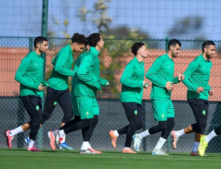 المنتخب المغربي ينهي تحضيراته لمواجهة زامبيا