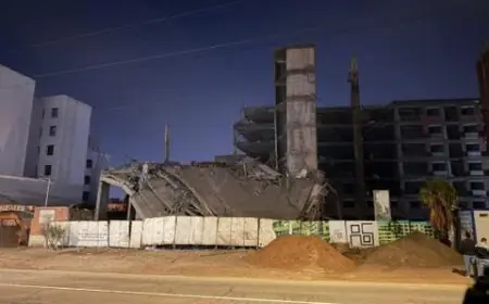 انهيار عمارة قيد البناء بمراكش ليلة رأس السنة يثير الذعر دون تسجيل إصابات بشرية