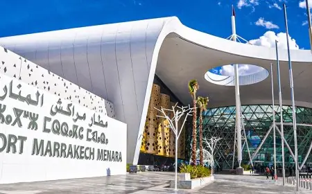 رياح قوية تتسبب في سقوط أجزاء من سقف مطار مراكش
