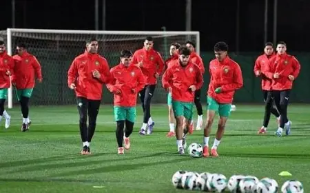 المنتخب المغربي يجري حصة تدريبية غدا السبت قبل مواجهة  تنزانيا