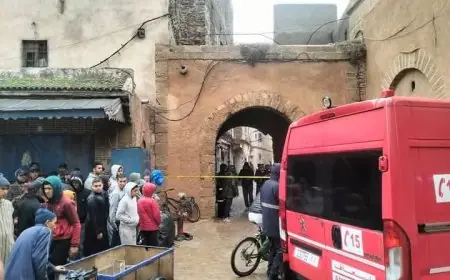 انهيار منزل بسبب الأمطار  الغزيرة يستنفر سلطات الصويرة