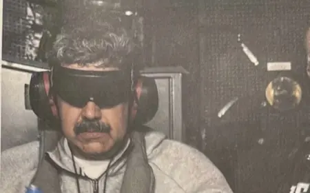 ترامب ينشر صورة مادورو مكبل اليدين ومعصوب العينين على سفينة أمريكية