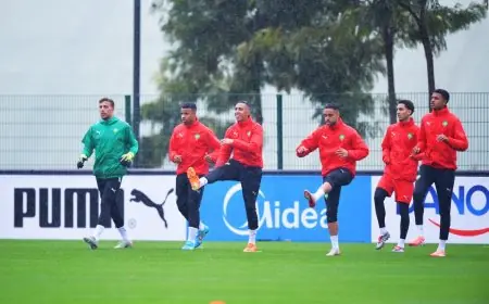 المنتخب الوطني المغربي يستأنف التداريب استعدادا لمواجهة الكاميرون