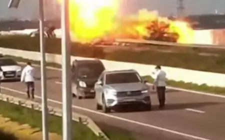 انفجار شاحنة محملة بقنينات الغاز على الطريق السيار الرابط بين الدار البيضاء وحد السوالم