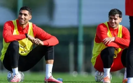 المنتخب المغربي يواصل استعداداته بحصة تدريبية جديدة قبل مواجهة الكاميرون