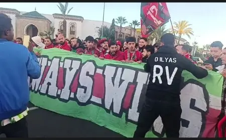 جماهير مغربية غفيرة تتوافد إلى الرباط لدعم المنتخب الوطني ضد نيجيريا