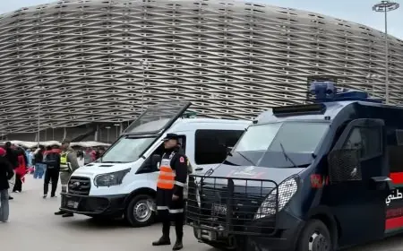 تعزيزات أمنية مكثفة بملعب الأمير مولاي عبد الله قبل مباراة المنتخب المغربي ونيجيريا
