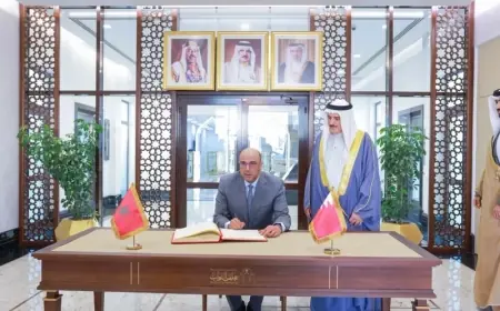 ولد الرشيد يبحث سبل تعزيز التعاون البرلماني المغربي-البحريني في المنامة