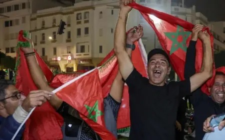 فرحة هستيرية تعم المدن المغربية بتأهل "أسود الأطلس" لنهائي كأس أمم إفريقيا