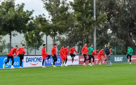 المنتخب الوطني المغربي يبدأ استعداداته لمواجهة السنغال في نهائي الكان