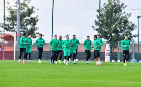 المنتخب المغربي ينهي تحضيراته لمواجهة السنغال في نهائي الكان