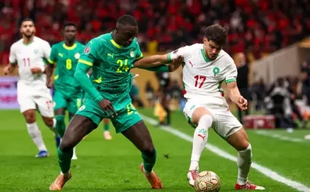 نهائي "الكان".. المنتخب المغربي ينهي الشوط الأول بالتعادل أمام السنغال