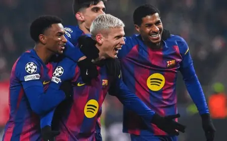 برشلونة يرتقي للمركز التاسع بعد فوزه على سلافيا براغ في دوري أبطال أوروبا