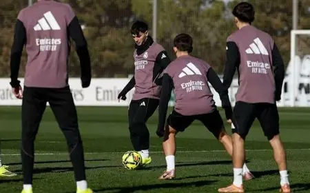 ابراهيم دياز يعود لتداريب ريال مدريد بعد مشاركته في "الكان"
