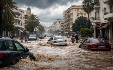 6 قتلى وخسائر مادية جراء فيضانات اجتاحت عدة مناطق في تونس