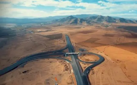 تقدم أشغال إنجاز الطريق السيار جرسيف الناظور على مستوى المقطع الثالث