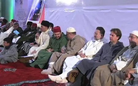 مداغ تستقبل مريدي القادرية البودشيشية في الذكرى التاسعة لرحيل الشيخ حمزة