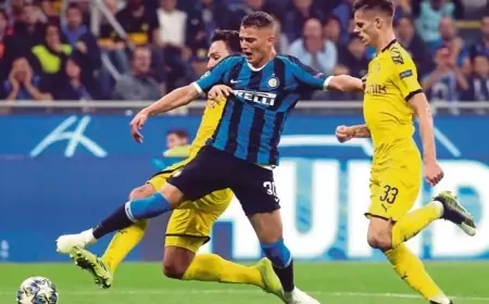 إنتر ميلان يهزم بوروسيا دورتموند ويضمن تأهله إلى ملحق ثمن نهائي دوري الأبطال