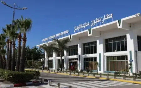 Fermeture temporaire de l’aéroport de Tétouan Saniat Rmel en raison des intempéries