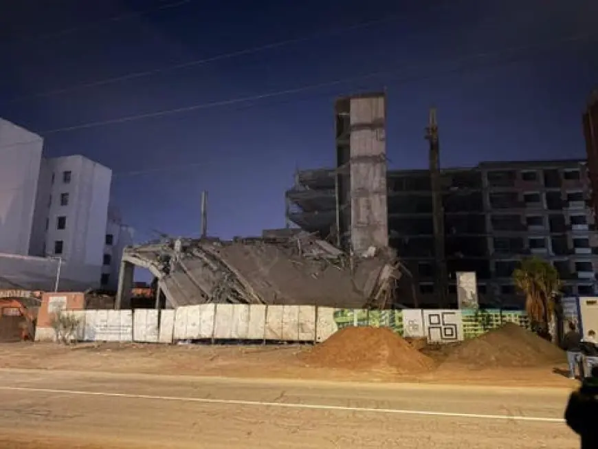 انهيار عمارة قيد البناء بمراكش ليلة رأس السنة يثير الذعر دون تسجيل إصابات بشرية