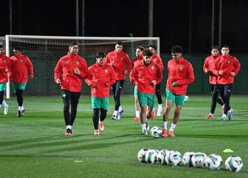 المنتخب المغربي يجري حصة تدريبية غدا السبت قبل مواجهة  تنزانيا