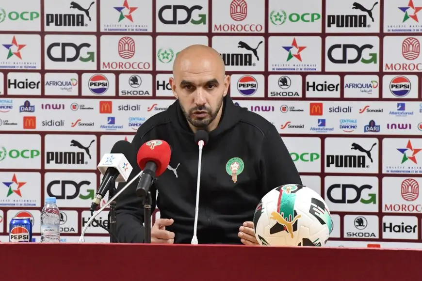 الركراكي: مواجهة تنزانيا حاسمة وهدفنا الوحيد هو التأهل