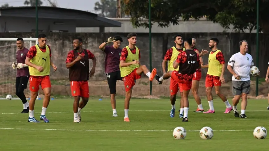 المنتخب الوطني المغربي ينهي استعداداته لمواجهة تنزانيا في كأس إفريقيا