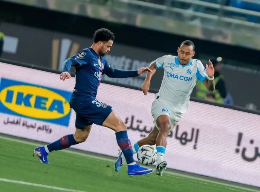 باريس سان جيرمان يتوج بكأس السوبر الفرنسي بعد مباراة مثيرة أمام مارسيليا