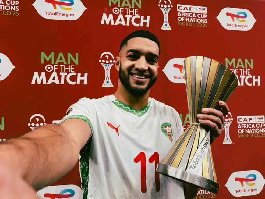 إسماعيل الصيباري رجل مباراة المغرب والكاميرون