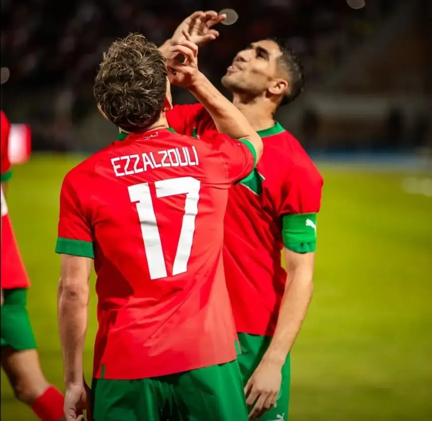 حكيمي يتصدر قائمة أكثر لاعبي المنتخب المغربي صناعة للفرص بالتساوي مع الزلزولي