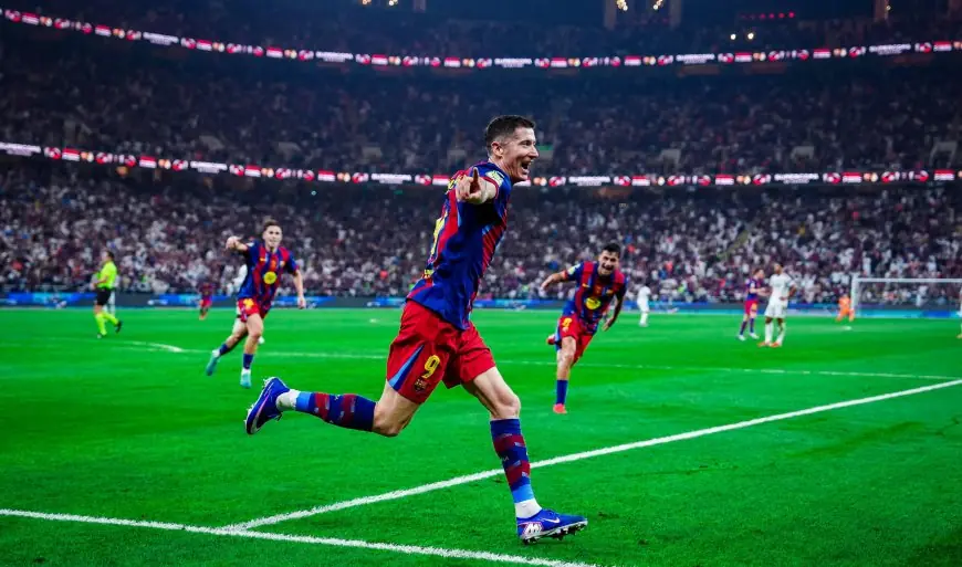 برشلونة يهزم ريال مدريد ويتوج ب"السوبر الإسباني"