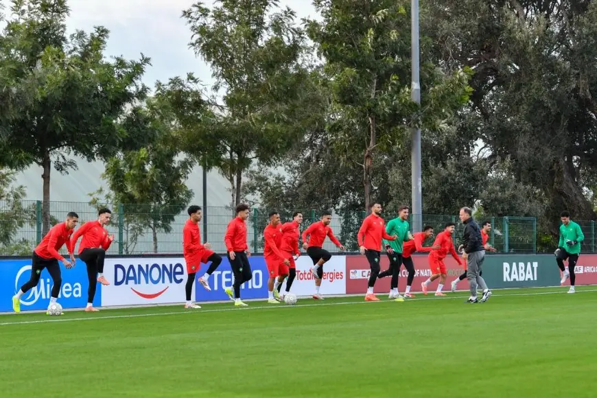 المنتخب الوطني المغربي يبدأ استعداداته لمواجهة السنغال في نهائي الكان