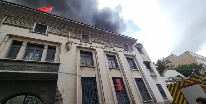 اندلاع حريق ضخم داخل مستودع أدوية بالدار البيضاء