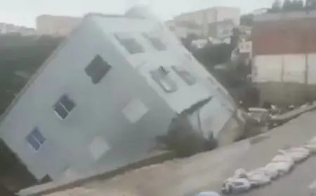 استنفار في تاونات إثر انهيار منزل جراء انجراف التربة