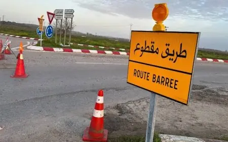 اضطرابات مرورية على الطريق الوطنية رقم 2 بين تطوان والحسيمة بسبب مقطع طرقي خطير