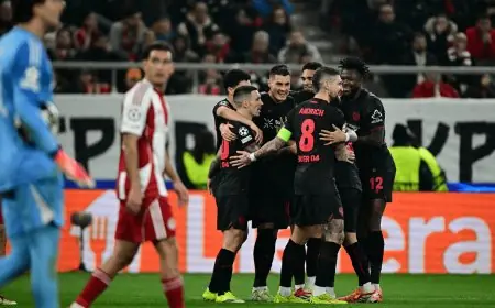 باير ليفركوزن يهزم أولمبياكوس بثنائية نظيفة ويقترب من ثمن نهائي دوري أبطال أوروبا