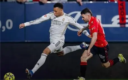الدوري الإسباني.. أوساسونا يهزم ريال مدريد بثنائية
