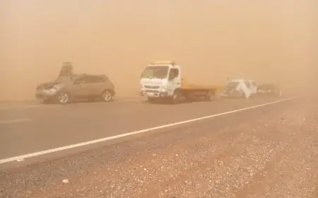 ”الطرق السيارة” تدعو المواطنين إلى توخي الحيطة والحذر بسبب الرياح القوية والعواصف