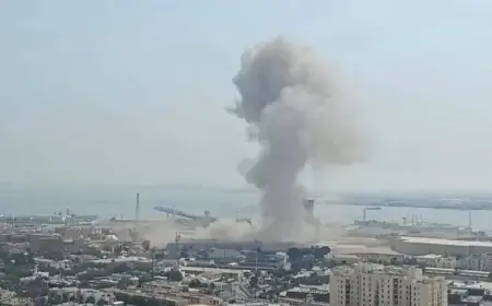 الرد الإيراني على الحرب الأمريكية يستهدف مركز خدمات الأسطول الخامس للولايات المتحدة بالبحرين
