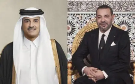 الملك محمد السادس يتصل هاتفيا بأمير دولة قطر