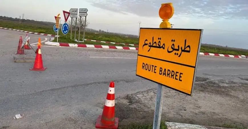 اضطرابات مرورية على الطريق الوطنية رقم 2 بين تطوان والحسيمة بسبب مقطع طرقي خطير