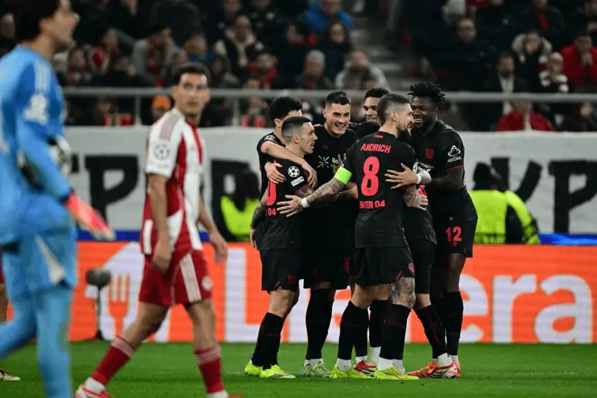 باير ليفركوزن يهزم أولمبياكوس بثنائية نظيفة ويقترب من ثمن نهائي دوري أبطال أوروبا