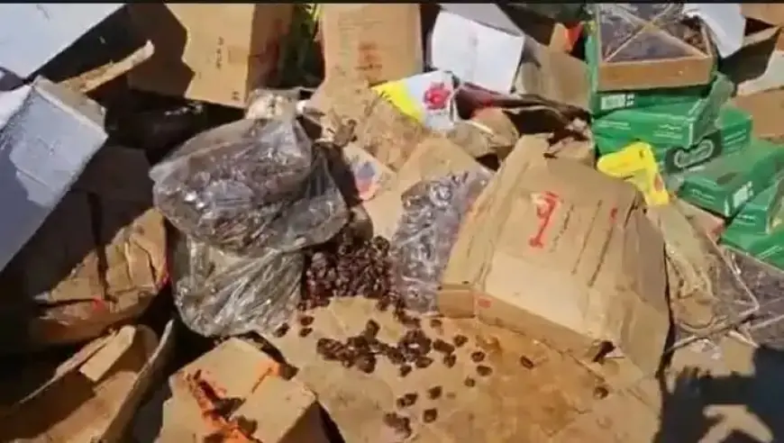 سلطات مراكش تحجز كميات كبيرة من التمور الفاسدة في مستودع بسيدي غانم