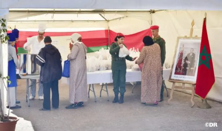 La Garde Royale distribue 150000 repas du Ftour au profit des familles nécessiteuses durant le Ramadan 1447