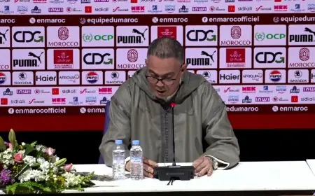 لقجع: أشكر وليد الركراكي وطاقمه على جهودهم مع المنتخب المغربي
